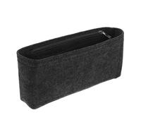 FIXOSHEE Large Capacity Felt Makeup Bag with Secure Zipper Closure Lightweight Travel Organizer Pouch for Cosmetics and Toiletries Practical Handbag Insert for Women The Go