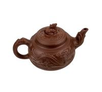 FIXOSHEE Large Capacity Purple Clay Zisha Teapot Dragon Handcrafted Traditional Chinese Style Portable Kettle for Home Office Kung Fu Tea Brewing