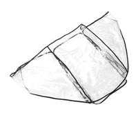 FIXOSHEE Large Double Stroller Rain Cover for Twins, Windproof and Waterproof Pushchair Shield with Pe Material, Protective Weather Shield for Travel and Outdoor Use