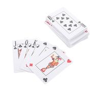 FIXOSHEE Large Print Braille Playing Cards with Tactile Markings for Blind and Visually Impaired Entertainment Accessible Deck for Diverse Card Games and Social Activities