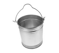 FIXOSHEE Large Round Utility Pail with Reinforced Handle Leakproof Iron Paint Bucket for Gardening Car Washing and Household Water Drawing From Wells