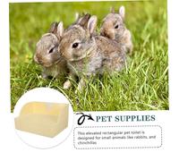FIXOSHEE Large Small Animal Potty Trainer Box for Rabbits Guinea Pigs Ferrets Chinchillas Corner Design Promotes Clean Habits Easy to Clean Reusable Pet Toilet for Cage Bedding