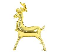 FIXOSHEE Large Standing Reindeer Foil Balloon Christmas Party Decoration with Stable Base Elk Shape for Themed Photo Prop and Festive Atmosphere for Holiday Event Supplies
