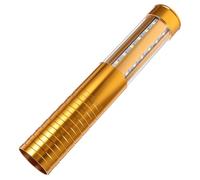 FIXOSHEE LED Glow Light Stick Bar with Flashing White Metal Gold Light, Rechargeable Festival Strobe Wand for Nightclub, Ktv, Concert and Party Use