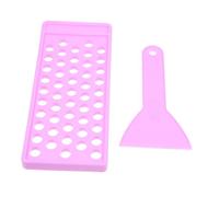 FIXOSHEE Lipstick Filling Tray with Flexible Spatula for DIY Lip Balm Making PP Material Lip Balm Mold Kit for Moisturizing Creation at Home