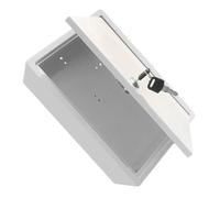 FIXOSHEE Lockable Wall-mounted Milk Box for Home Outdoor Use Plastic Dairy Case Mailbox Multipurpose Package Drop Container for Milk Bottles and Mail Storage
