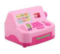 FIXOSHEE Lovely Simulated Cash Register for Compact Portable Mini Pretend Play Cashier Model Enhances Cognitive Development Logical Thinking Math Skills Multiplayer Educational Roleplay