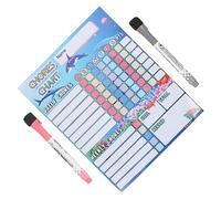 FIXOSHEE Magnetic Chore Chart with Reward System for Behavior Management Convenient Fridge Calendar for Childrens Household Tasks and Routine Tracking Gender Neutral Design for Home and