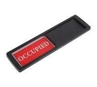 FIXOSHEE Magnetic Sliding Privacy Sign for Office Door Conference Room Restroom Black Occupied Vacant Indicator Scratch Resistant High Grade Material Clear Visible Letters for Home and