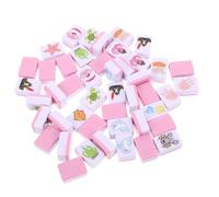 FIXOSHEE Mahjong Tiles for Players Animal Pattern Game Portable Holiday Party Accessory for Christmas Year Family Bonding and Festive Entertainment