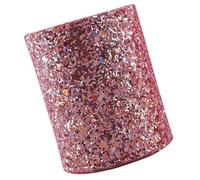 FIXOSHEE Makeup Brush Holder with Capacity Decorative Pen Organizer for Cosmetics and Skin Care Products Dustproof Pink Storage Container for Desk and Vanity Space-saving Cosmetic Brush