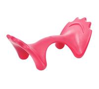 FIXOSHEE Manual Neck Massage Ball Cervical Relief Tool Portable Handheld Rosy Pink for Home Self Massage and Shoulder Relaxation
