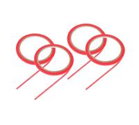 FIXOSHEE Masking Tape for Dressmaking and Diy Art Red Paper Tape 4pcs Set for Student Clothes Marking Suitable for Crafting and Tailoring