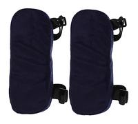 FIXOSHEE Memory Foam Armrest Pads for Office Chairs, Breathable Elbow Cushions, 2pcs Navy Blue Ergonomic Arm Rest Covers for Computer Chairs, Supple and Wear-resistant Office Furniture