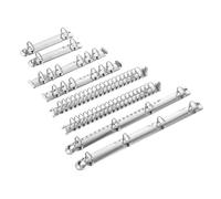 FIXOSHEE Metal Binding Spine Combs for Loose Leaf Notebooks Ring Binder Inserts with Expandable Design for Office and Home Document Organization