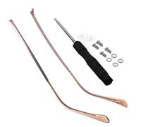 FIXOSHEE Metal Eyeglasses Arms Replacement Parts Universal Coffee-Colored Metal Glasses Temple Legs for Eyeglasses Repair for Frame Maintenance