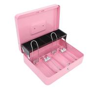 FIXOSHEE Metal Locking Cash Box with Key Compact Money Holder for Business Use Quick Access Security Safe for Restaurants Shops and Service Counters
