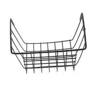 FIXOSHEE Metal Rabbit Hay Feeder Rack with Metal Frame Black Open Top Hanging Basket for Small Pets Space Saving Standing Hay Rack for Guinea Pigs and Rabbits Smooth Surface for Safe
