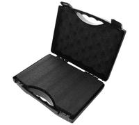 FIXOSHEE Microphone Storage Box Hard Case for Wireless Microphone Mic Organizer Bag Cord Organizer Case Carry Box for Studio Recording Equipment