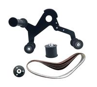 FIXOSHEE Mini Belt Sander Attachment for Tube Polishing and Grinding Portable Handheld Grinder with High-Strength Spring and Wear-Resistant Polymer Guide Wheel Suitable for Stainless Steel