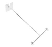 FIXOSHEE Mini Photography Backdrop Stand, 17.5X5.3In Stainless Steel Portable T Shape Stand, Versatile Background Support for Posters and PVC in Studio and Outdoor Use