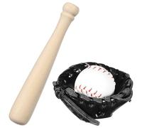 FIXOSHEE Miniature Baseball Bat Glove and Ball Set for Dollhouse Décor, 3pcs Sports Accessory Kit for ’ Pretend Play and DIY Craft Supplies