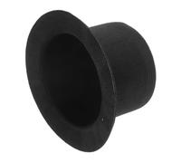 FIXOSHEE Miniature Black Top Hat for Dolls DIY Craft Snowman Decoration Lovely Small Formal Hat Accessory for Doll Dress Up and Handmade Party Supplies