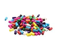 FIXOSHEE Mixed Color Cylindrical Wooden Beads DIY Jewelry Making Accessories Natural Wood Spacer Tube Beads for Craft Bracelets Necklaces Home Decoration Approx Creative for Adults