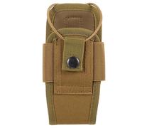 FIXOSHEE Molle Radio Case Pouch for Two-Way Radios with Belt for Portable Interphone Storage Mud Color Waist Bag Compatible with Walkie Talkies