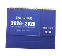 FIXOSHEE Monthly Desk Calendar with Thick Paper Spiral Bound Daily Schedule Planner for Home Office School English Language Learning Organizer with Yearly Structure