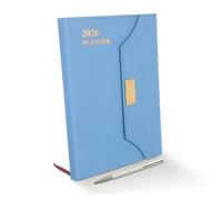 FIXOSHEE Monthly Planner Notebook Compact Daily Organizer for Students Teachers Business Schedule Book Travel Journal Academic Planning Portable All in One Organizer