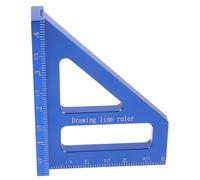 FIXOSHEE Multi Angle Ruler Triangle Protractor Edge Ruler for Woodworking Durable Measuring Tool for Carpentry Construction and DIY Projects