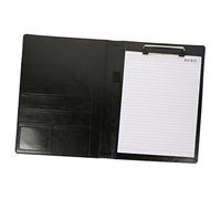 FIXOSHEE Multifunction PU Business Folder with Interlayer Storage Portable File Organizer for Office Contract and Data Management Flexible Pen Holder Professional Document Clipboard