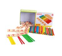 FIXOSHEE Multifunctional Counting Math Learning Board Educational Cognitive Montessori with Smooth Edges Fall-resistant Materials for Early Childhood Development