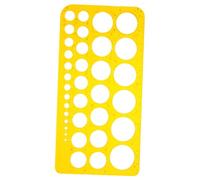FIXOSHEE Multifunctional Hollow Circle Template Ruler for Drawing Geometry Shapes Architectural Engineering Projects DIY Art and Technical Drafting Design Tool for Precise Illustrations