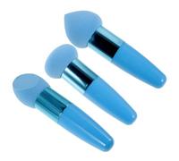 FIXOSHEE Multifunctional Makeup Sponge Pen 3pcs Portable Beauty Sponges for Blending Liquid and Powder Cosmetics Blue Set for Travel and Daily Makeup Accessories