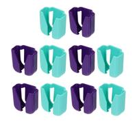 FIXOSHEE Multipurpose Stethoscope Belt Clips 10 Pieces Plastic Holder Clips for Nurses and Physicians Echo-Meter Fixing Accessories Random Color