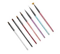 FIXOSHEE Nail Art Pen Brush Kit Long Handle Drill Design Professional Nail Art Liner Brushes for Women Manicure