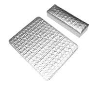 FIXOSHEE Nail Salon Cushion Wrist Pad Hand Pillow Square Heart Pattern PU Leather Manicure Wrist Rest for Steady Hands and Counter Protection in Nail Art Salon