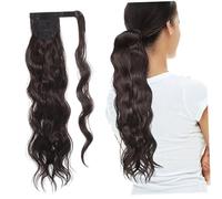 FIXOSHEE Natural Look Curly Ponytail Hair Extension for Women High Temperature Hairpiece with Secure Hold Low Maintenance Long Fake Hair Ponytail to Enhance Volume and Fullness