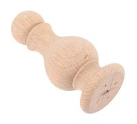 FIXOSHEE Natural Solid Wood Spindle Finial with Roman Column Design for Classical European Style Furniture Decoration Wooden Finials for Bed Posts and Indoor Living Ornament Craft