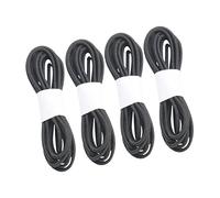 FIXOSHEE Notebook Elastic Rubber Bands Metal Buckle 4 Rolls 1m Nylon Connecting Ropes for Traveler Notebook Diy Hand Account Accessories, Black