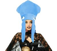 FIXOSHEE Octopus Hat Blue Halloween Party Cap Decorative Stage Show Prop Headwear for Adults and Costume Dress-Up