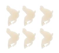 FIXOSHEE Oil Absorbing Sponge Set 6Pcs White High-Efficiency Sponges for Pool Filter Pump and Spa Cleaning