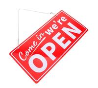 FIXOSHEE Outdoor Open Closed Sign Erasable Business Hours Plaque for Shops Markets Retail Door Decor with Minimalist Design Easy Update for Hours of Operation