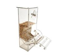 FIXOSHEE Parrot Feeding Box Acrylic Automatic Bird Feeder Case for Cage Accessories Suitable for Pet Birds