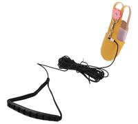 FIXOSHEE Parrot Flight Suit with Diaper and 4M Thick Rope Harness, Medium Yellow Pet Bird Clothes for Outdoor Flying and Training