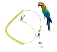 FIXOSHEE Parrot Training Rope Bird Leash Harness Elastic Rope Toy for Birds Perch Pet Leash for Outdoor Activities Random Color