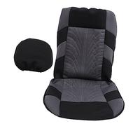 FIXOSHEE Patterned Car Seat Cover Front Interior Protector Dust and Scratch Resistant Automotive Seat Covers Gray Cloth and Material for Cars