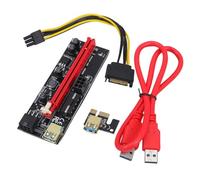 FIXOSHEE Pcie GPU Riser Cable Black to Adapter for External Graphics Card Mining Computer Parts Expansion Enhances Laptop Gaming and Multimedia Performance